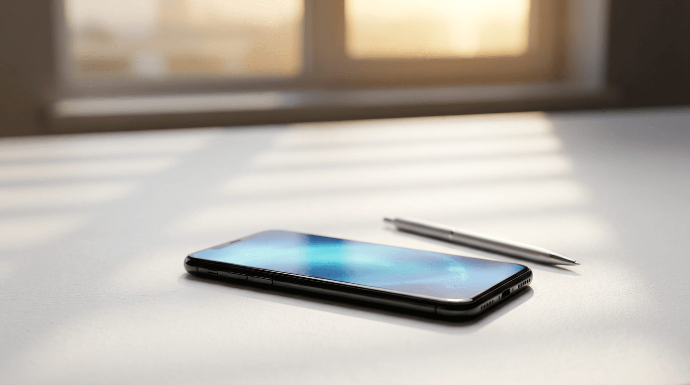 Smartphone displaying a Voiram call summary notification